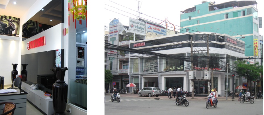 Mặt tiền ALU Showroom YAMAHA 2013